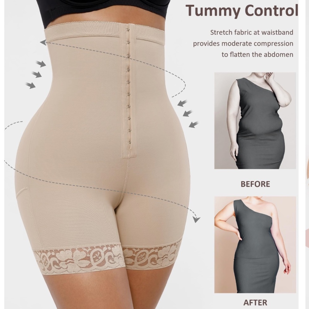 High-Waisted Tummy Control Shapewear Shorts - Feeling Girl 🎁🥰